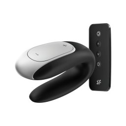 Satisfyer Double Fun - App-vezérelt párvibrátor (fekete)