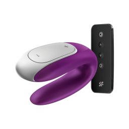 Satisfyer Double Fun - app-vezérelt párvibrátor pároknak (lila)