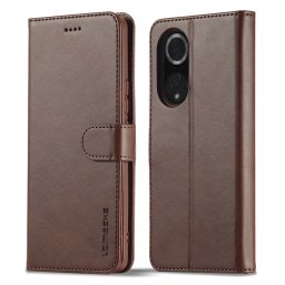 IMEEKE Wallet tok Honor 50 / Huawei Nova 9 sötétbarna