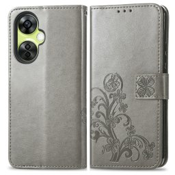 ART FLOWERS Pénztárcahuzat One Plus Nord CE 3 Lite 5G szürke