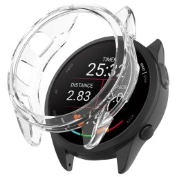 TPU HALF COVER Borító a Garmin Forerunner 165 / 165 zene számára átlátszó