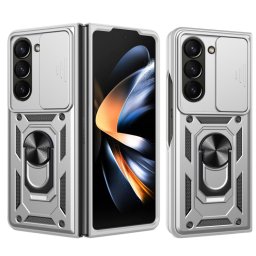 RING KAMERA Borító tartóval Samsung Galaxy Z Fold6 számára 5G ezüst