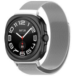 MILANESE Fém szíj a Samsung Galaxyhoz Watch Ultra 47mm ezüst