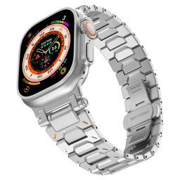 PATHFINDER Fém szíj Apple Watch 10 46mm ezüsthöz