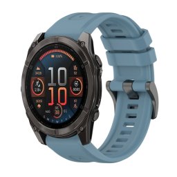 SILICONE Cserélhető szíj Garmin Fenix 8 51mm kék-szürke