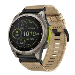 CANVAS Cserélhető heveder Garmin Fenix 8 47mm világosbarna