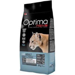 Visán Optimanova Cat Adult Rabbit & Potato 8kg