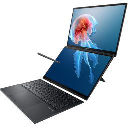 Asus ZenBook Duo laptop 14 2880x1800 OLED Cu7-255H 32GB 1TB Windows 11 PN: UX8406CA-PZ222W