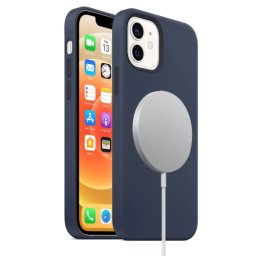 RUBBER MAGSAFE tok Apple iPhone 12 mini sötétkék
