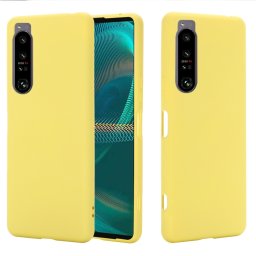 RUBBER Védőburkolat Sony Xperia 1 IV 5G sárga