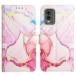 ART MARBLE pénztárcahuzat Nokia C32 ROSE GOLD