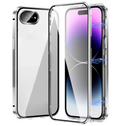 Mágneses burkolat 360 Apple iPhone 16e ezüsthöz