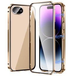 Mágneses borító 360 Apple iPhone 16e aranyhoz