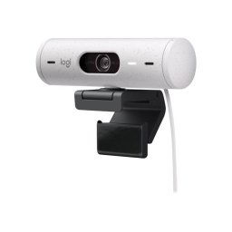 Logitech BRIO 500 webkamera, Full HD, 4x zoom, RightLight 4 HDR-rel, fehér, USB-C
