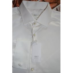 Eterna 1863 modern fit fehér, mandzsettás férfi ing, 44