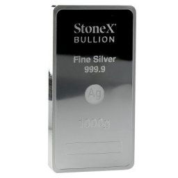 StoneX Coinbar - 1000 g - befektetési ezüsttömb (2025 6.30.)