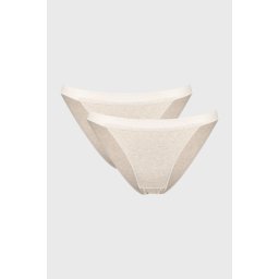2PACK Sloggi Go Ribbed Organic klasszikus női alsó bézs XL