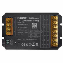 MiLight HR5 5 az 1-ben LED vezérlő egyszínű, CCT, RGB, RGBW, RGB+CCT szalagokhoz, 30A