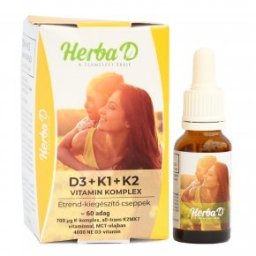 Herba-D D3+K1+K2 vitamin csepp - 20ml