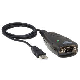 Adapter USB-A/RS232 (DB9), hím/férfi, 0,91m