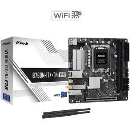 ASRock MB Sc LGA1700 B760M-ITX/D4 WiFi, Intel B760, 2xDDR4, 1xDP, 1xHDMI, mini-ITX, mini-ITX