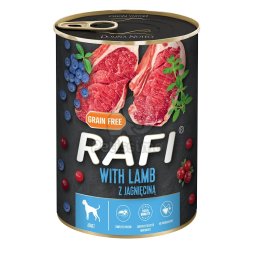 Rafi Adult konzerv - bárány vörös- és kék áfonyával 400 g