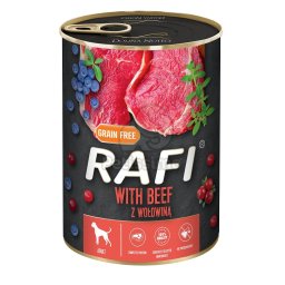 Rafi Adult konzerv - marha vörös- és kék áfonyával 400 g