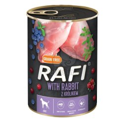 Rafi Adult konzerv - nyúl vörös- és kék áfonyával 800 g