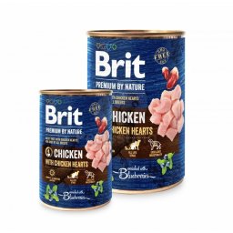 Brit Premium by Nature Adult Chicken with Hearts 6 x 800 g
