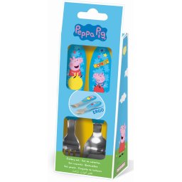 Peppa malac Hooray fém ergo evőeszköz készlet - 2 darabos