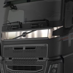 Volvo FH4 inox homlokfal dísz szett