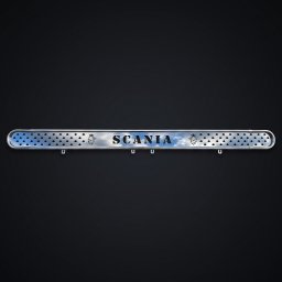 Scania S / R inox dísz a szélvédő aljára csőkerettel