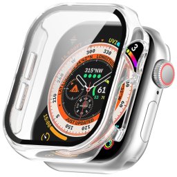PC FULL COVER Műanyag borítás üveggel a Apple Watch 10-hez 42mm átlátszó