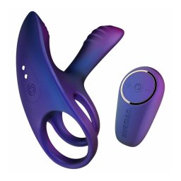 Hueman Infinity Ignite - vibrációs pénisz- és heregyűrű, lila
