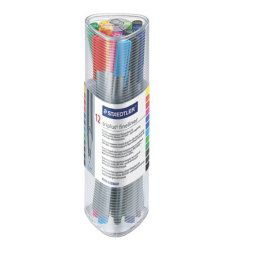 STAEDTLER Tűfilc készlet, 0,3 mm, STAEDTLER "Triplus 334", 12 különböző szín
