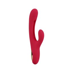 Smile - csiklókaros, nyelves vibrátor (piros)