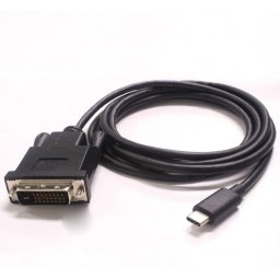 PremiumCord USB-C-DVI kábel, FullHD@60Hz, 1,8 m, 1.8m