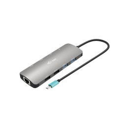 i-tec USB-C Metal Nano 2x HDMI dokkolóállomás, PD 100W