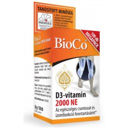 Bioco D3-Vitamin 2000 NE Tabletta, 100 db