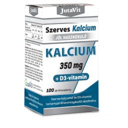 Jutavit szerves kalcium 350mg+d3 vitamin tabletta, 100 db