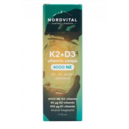 Nordvital d3+k2-vitamin csepp 60 adag, 30 ml