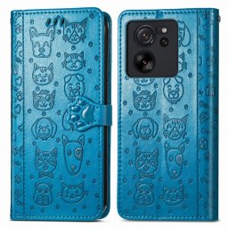 ART Wallet tok Xiaomi 13T / 13T Pro ANIMALS kék