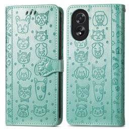 ART ANIMALS Oppo A38 zöld pénztárcahuzat