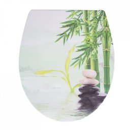 Wc ülőke 370x445mm bambusz