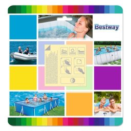 Bestway Öntapadós fólia medence javításhoz, 6,5 x 6,5 cm, 10 db