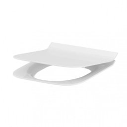 WC ülőke, Duroplast, Cersanit Crea K98-0178, fehér, lassan zárodó, 353 x 426 mm