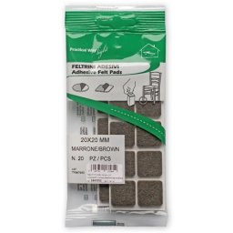 CSÚSZTATÓFILC ÖNTAPADÓ 20X20 MM BARNA (20 DB)