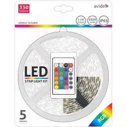 LED Szalag Bliszter 12V 7.2W SMD5050 30LED RGB IP65 5m