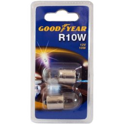 Autó Izzó R10W 12V 10W (2db/bliszter), GOODYEAR