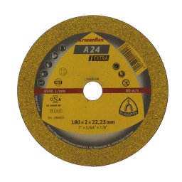 Fém vágótárcsa, Klingspor A 24 Extra, 180 x 22,23 x 2 mm